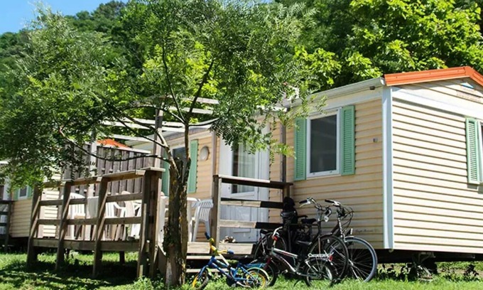 Les Ollieres-sur-Eyrieux House | Camping Le Mas De Champel **** - Mobile Home Standard 3 rooms 4 people