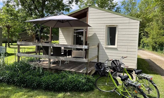 Coulon Ski Chalet | Camping La Venise Verte * - COMFORT chalet 29 m² (2 bedrooms) + 11m² terrace + TV for 5 people