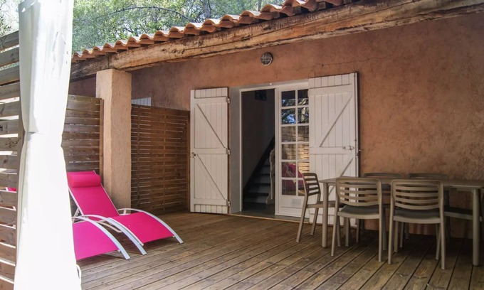 Carqueiranne Villa | Camping Le Beau Vézé* - Bungalow Cigalou 2 rooms 3/5 people Air conditioned