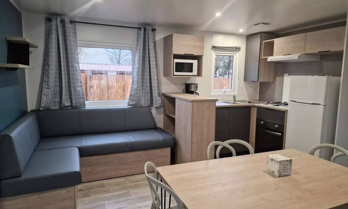 Sallertaine House | Camping Les P'tites Maisons dans la Prairie * - Family mobile home 6 people. - 3CH 6 people