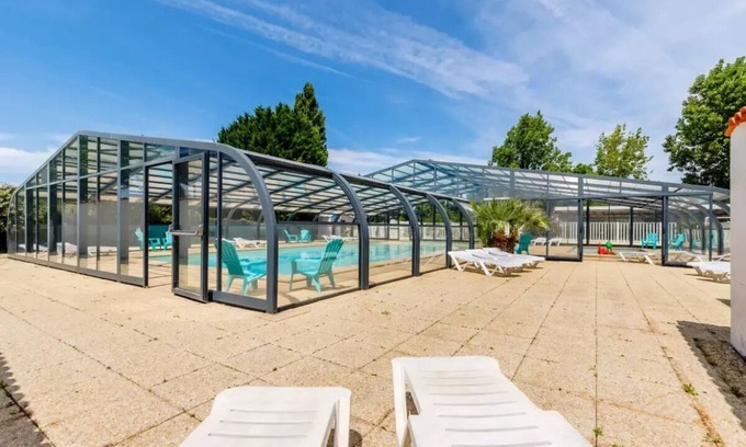 Talmont-Saint-Hilaire House | Camping maeva Escapades Sun Océan * - Mobil Home Confort 3 Rooms 4/6 People + TV
