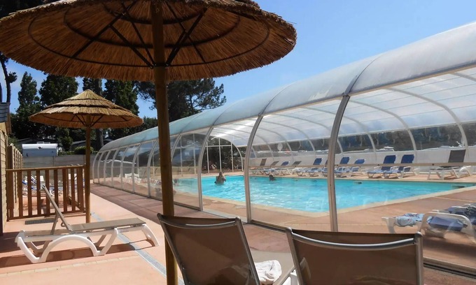 Binic House | Campsite LE PANORAMIC * - MOBILE HOME MEDITERRANEE 26M2 with covered terrace 5 people