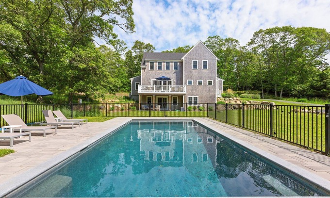 Barnstable House | Cape Cod Luxe in Barnstable Village: Saltwater Pool, 2 Suites, Bunks & Family Fun!