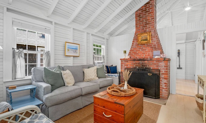 Brewster Cottage | Cape Cottage, water views, 2bdrms, 1bth, screened porch, window AC units, steps to beach!