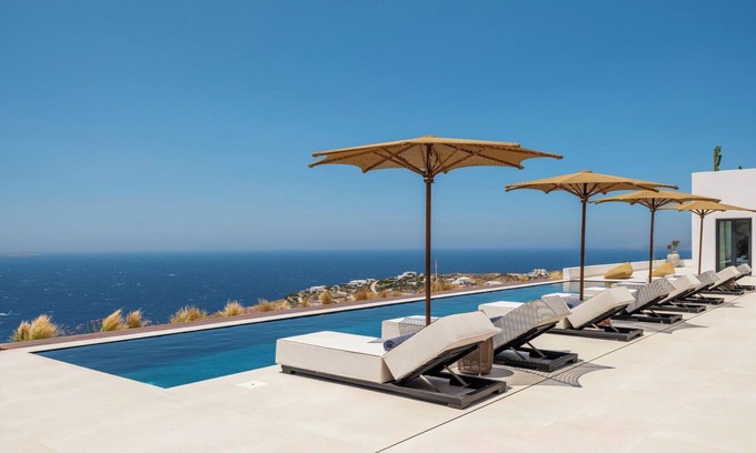 Faros Armenistis Villa | Casa Fly - A Top Luxury Villa with minimal aesthetic & breathtaking views