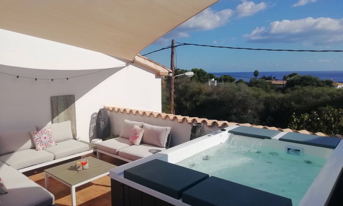 Cala Pi House | Casa Previsio with whirlpool, sea view, close to the beach (200 m)