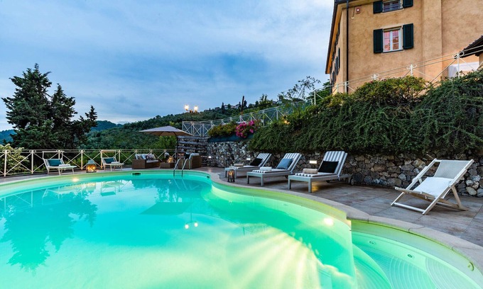 Fibbialla Villa | CASOLARE DEI COLLI Panoramic Private Pool, Lavish Interiors and a Gourmet Kitchen