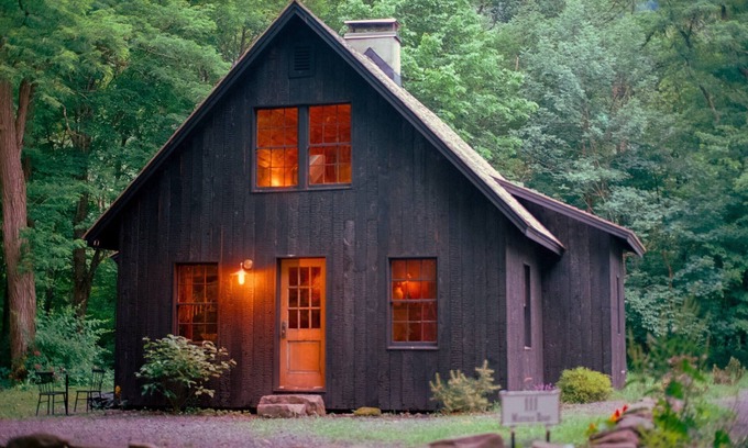 Town of Broome Cabin | Catskills Cabin by River with Fire Pit