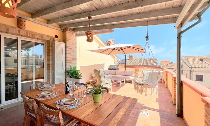 Porto Recanati Apartment | CAYO RICO [Downtown by the SEA] Terrace, A/C, BBQ