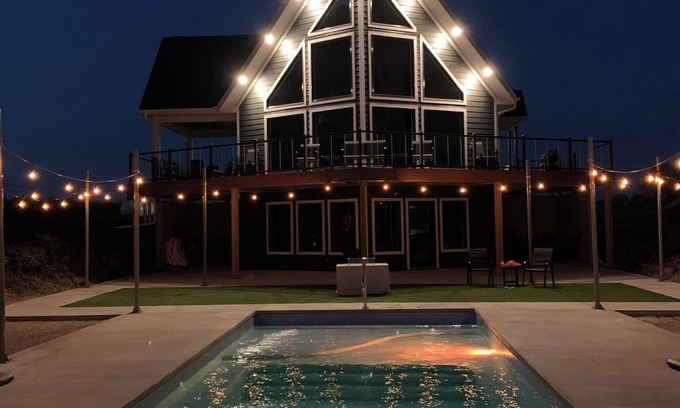 Bradford House | Cedar Lake Property on the water with in-ground pool.