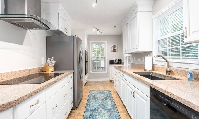 Greensboro House | Centrally Located Spacious Family-Friendly Home with Garage