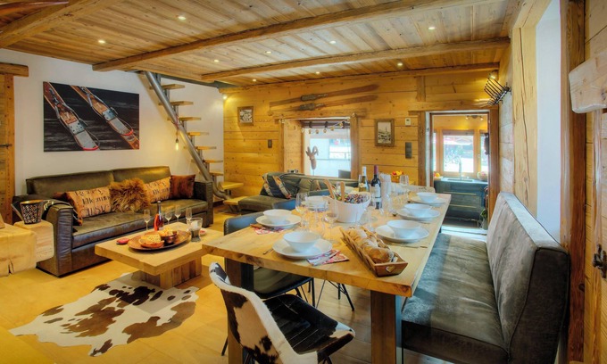 La Clusaz Apartment | Chalet Artedaz - traditional base for 8, open fire & cinema - OVO Network