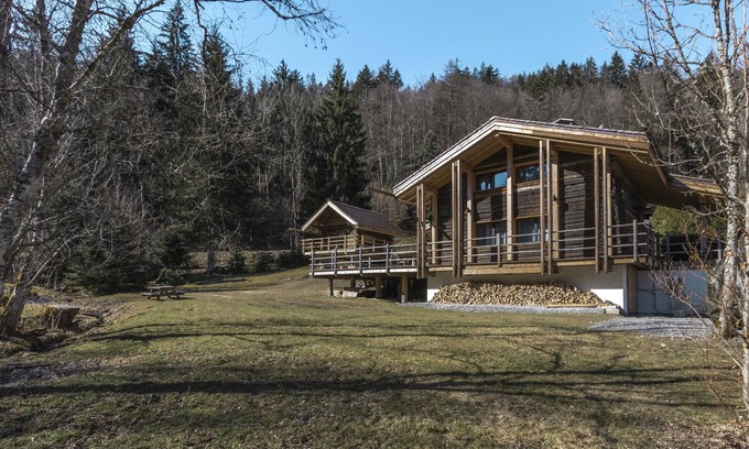 Les Houches Ski Chalet | Chalet L'Oratoire & Mazot - Grand Jardin Privé