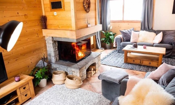 Meribel-Mottaret Ski Chalet | Chalet, view valley, fitness, sauna, balcony, fireplace or stove, parking, tv, 153m²
