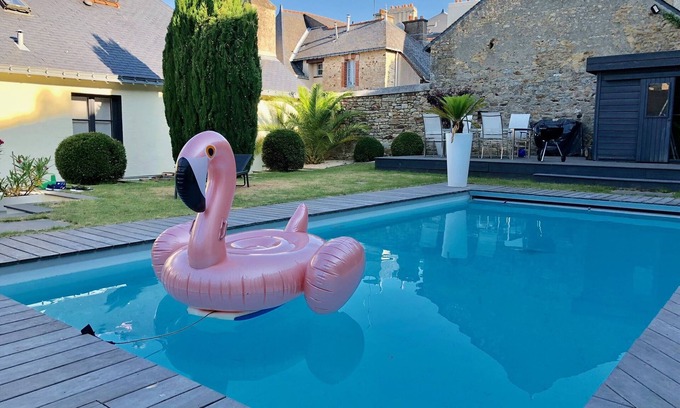 Vannes House | Character house on the port of Vannes with swimming pool