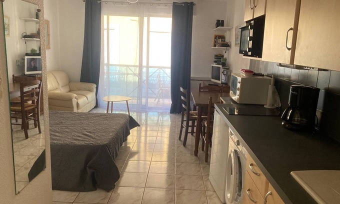 Amelie-les-Bains-Palalda Apartment | Charming downtown studio, balcony, pets allowed