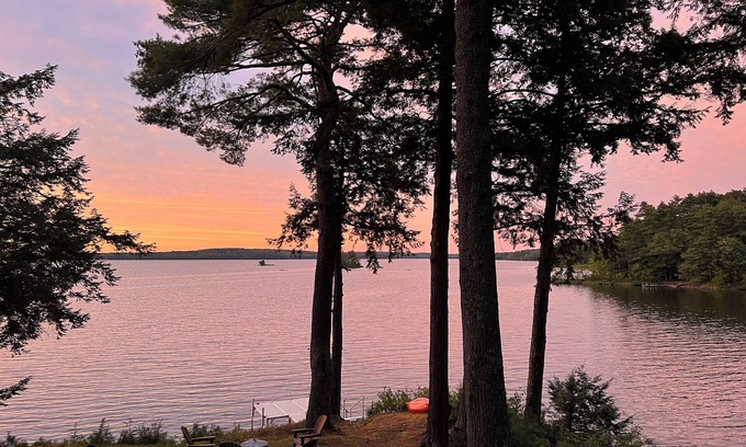 Unity Cottage | Charming 2-Bedroom Lake Front Cottage with WiFi and A/C on Tranquil Unity Pond