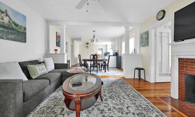 Watertown Apartment | Charming 2-Bedroom + Office Apartment in Watertown + WiFi & Parking