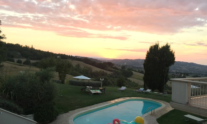 Montelabbate Villa | charming 250 m² ground-floor portion of villa, pool nearby the beach in Italy