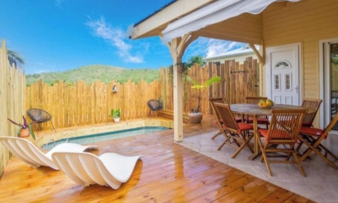Sainte-Anne Villa | Charming 3-bedroom villa, AC in welcoming Sainte-Anne with pool exposed
