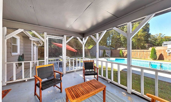 Kennesaw House | Charming 4-bedroom house in enchanting Kennesaw with AC, WiFi Private Pool
