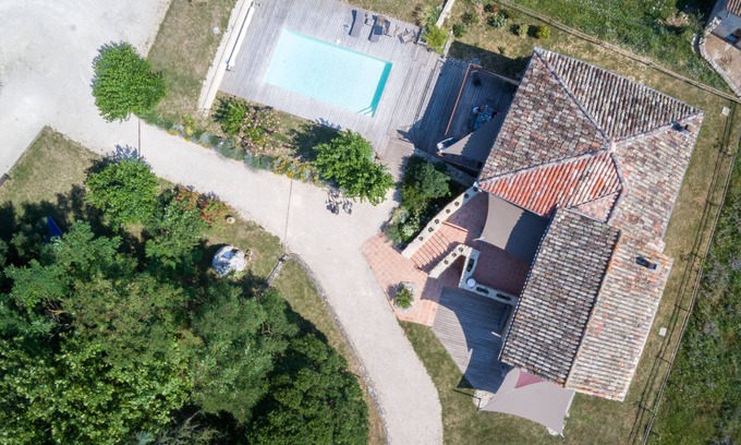 Vallon-Pont-d'Arc Other | CHARMING AIR-CONDITIONED STONE RESIDENCE WITH HEATED SWIMMING POOL