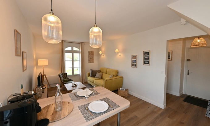 Trouville-sur-Mer Apartment | Charming apartment, bright, quiet, renovated, private parking, "all on foot".