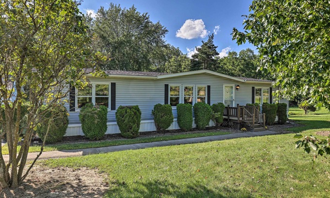 Burdett House | Charming Burdett Home with Grill, Gazebo + Yard