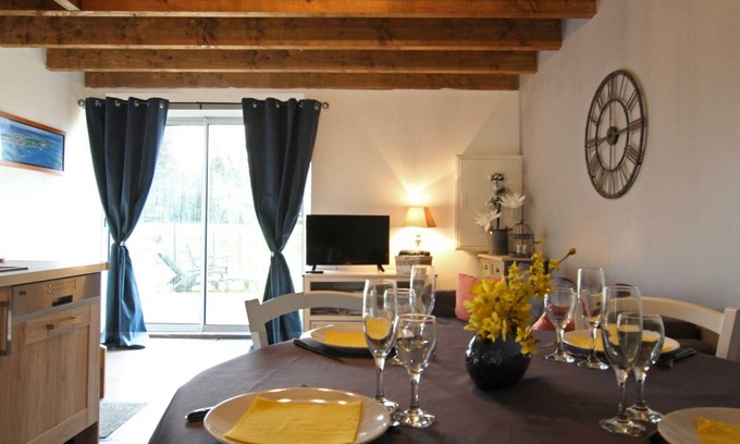 Angey Cottage | Charming Cottage Near Mont St-Michel: Private Garden, Terrace, Ideal for Couples/Families