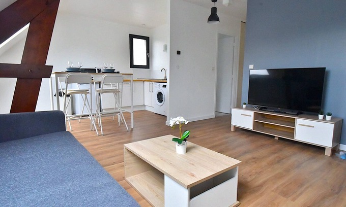 Vert-le-Grand Apartment | Charming, fully-equipped, refurbished F2.