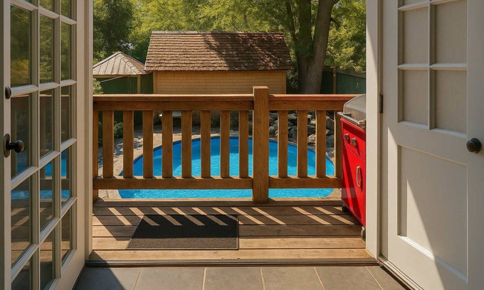 Saanich East House | Charming "Melrose Place" w Pool, Deck & Grill