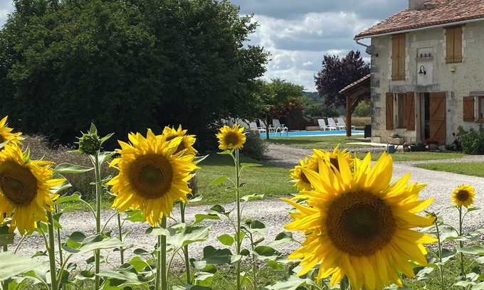 Saint-Severin House | Charming stone farmhouse with private pool