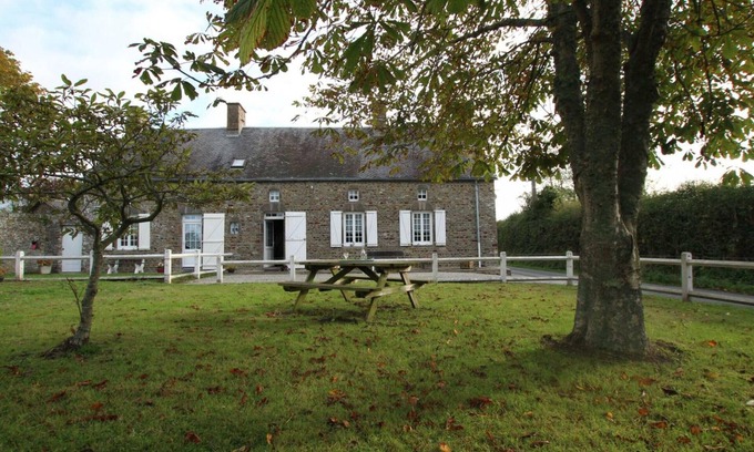 Surville Cottage | Charming Stone House with Garden Near Surville's Protected Beaches