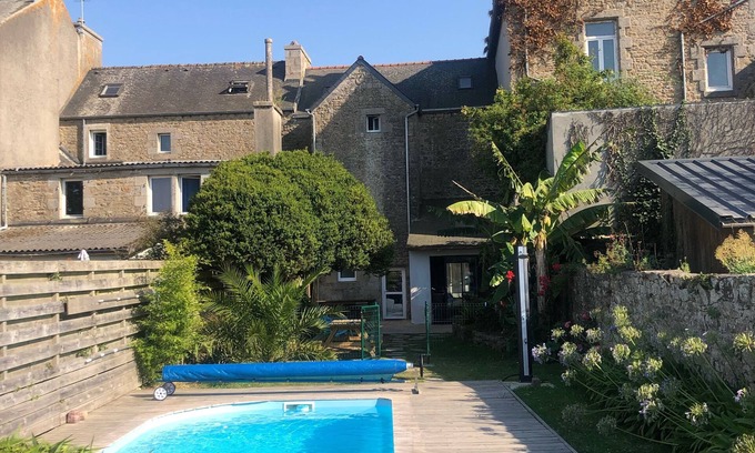 Plouescat House | Charming vacation home with private pool, close to shops and sea