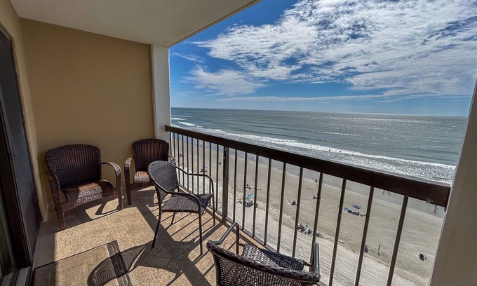 North Myrtle Beach Condo | Cherry Grove. 3 bedroom, 3 bath oceanfront condo. Indoor Pool.