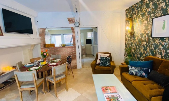 Bar-sur-Seine House | Chez Brigitte, Maison de Ville en pan de Bois, Cour Intérieure