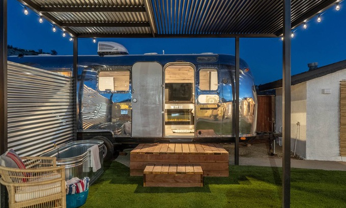 Desert Hot Springs House | Chic & Modern Airstream + Soaking Tub