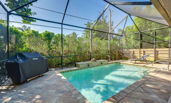 Naples Park House | Chic Naples Retreat w/Private Heated Pool & Lanai