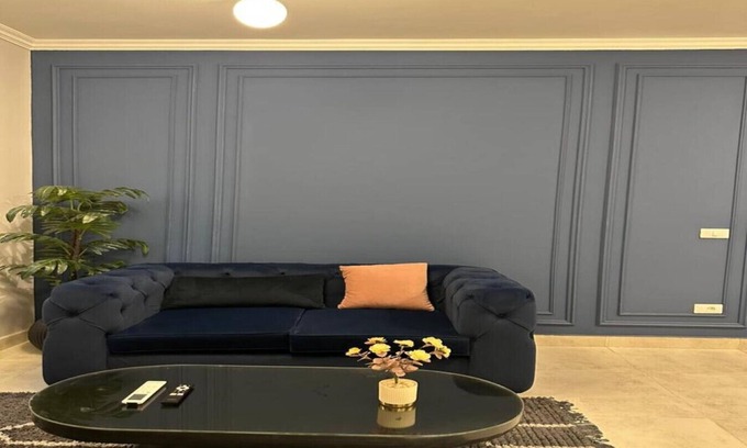 New Cairo Apartment | Chic Navy Nest 2BR | Comfort & Style in Lotus | Travelholic Stay