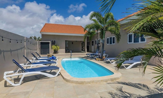 Paradera Villa | Chic & Serene 4BR Retreat w/Pool & Car– 10 Min to Beaches!
