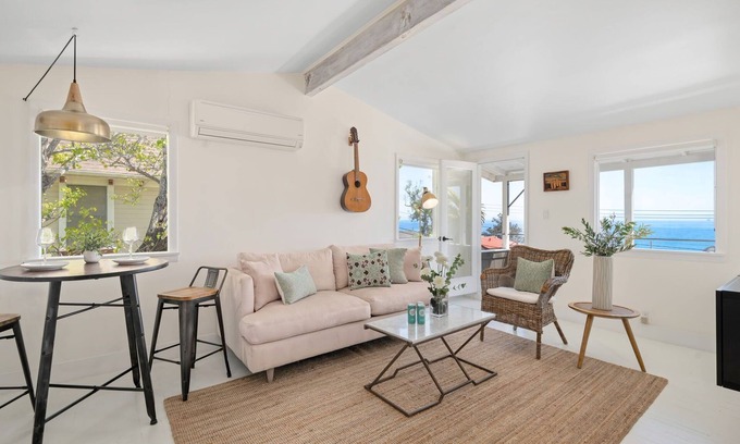 Summerland Condo | Chic Summerland Getaway! Ocean Views, Elevated Interior, and More!