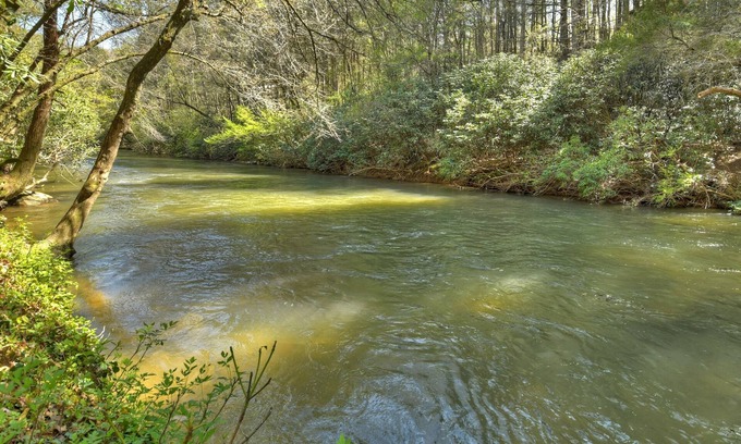 Epworth Cabin | Chimney Path on Fightingtown Creek | Log Cabin | Trout Fishing | Secluded