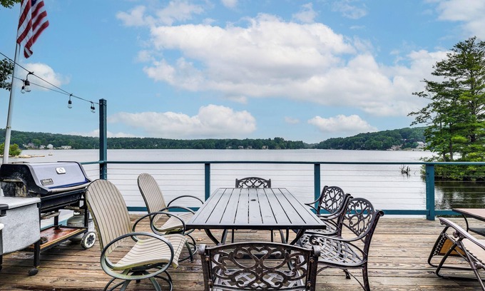 Hopkinton House | Classic Waterfront Home on Lake Maspenock w/Grill