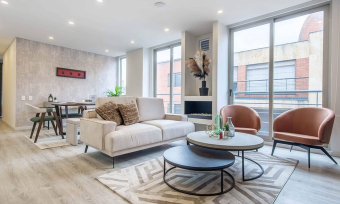 Usaquen Apartment | Cloud9 | Chimney, Gym, Spa| The Agate