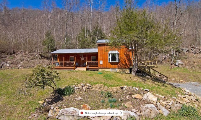 Nettie Cabin | Coal Siding Cabin on the Cherry River! Enjoy river views from porch or deck.