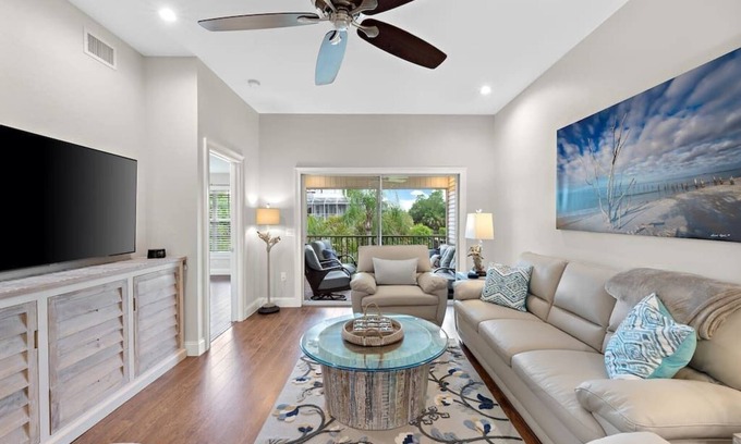 Bonita Shores Villa | Coastal 3BR Villa, 1 Mile To Bonita Beach! Sleeps 6