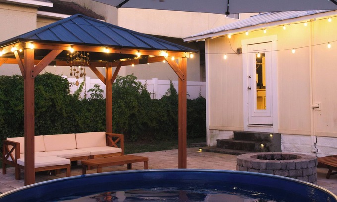 North Orange House | Coastal Bungalow ~ Firepit, Pool, Gazebo