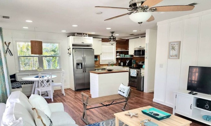 Truckland House | Coastal Charm Cottage Steps from the Sanibel sand!