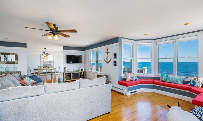 Gloucester Apartment | Coastal Oasis with Unobstructed, Direct Ocean Views!