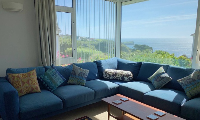 Mullion House | Coastpath, sea views, fire. Indoor pool subject to rules